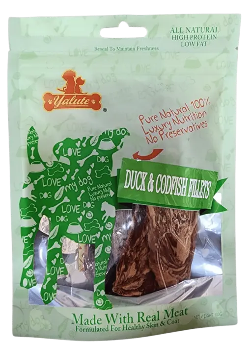 ילוט חטיף לכלב פילה ברווז ודג 100 גרם