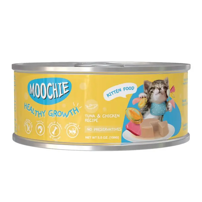 מוצי מזון מלא לגורי חתול להתפתחות תקינה טונה ועוף 156 גרם